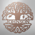 Fancy Tree of Life Personalized Steel Metal Sign Wall ArtCustomly Gifts
