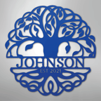 Fancy Tree of Life Personalized Steel Metal Sign Wall ArtCustomly Gifts
