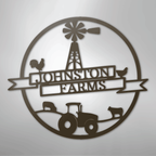 Farm Banner Personalized Steel Metal Sign Wall ArtCustomly Gifts