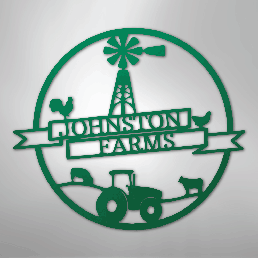 Farm Banner Personalized Steel Metal Sign Wall ArtCustomly Gifts