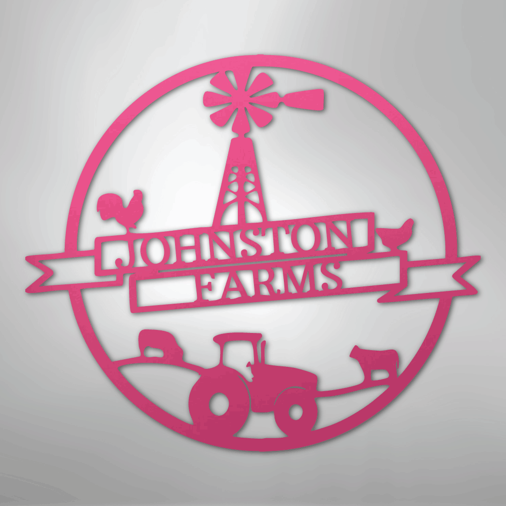 Farm Banner Personalized Steel Metal Sign Wall ArtCustomly Gifts