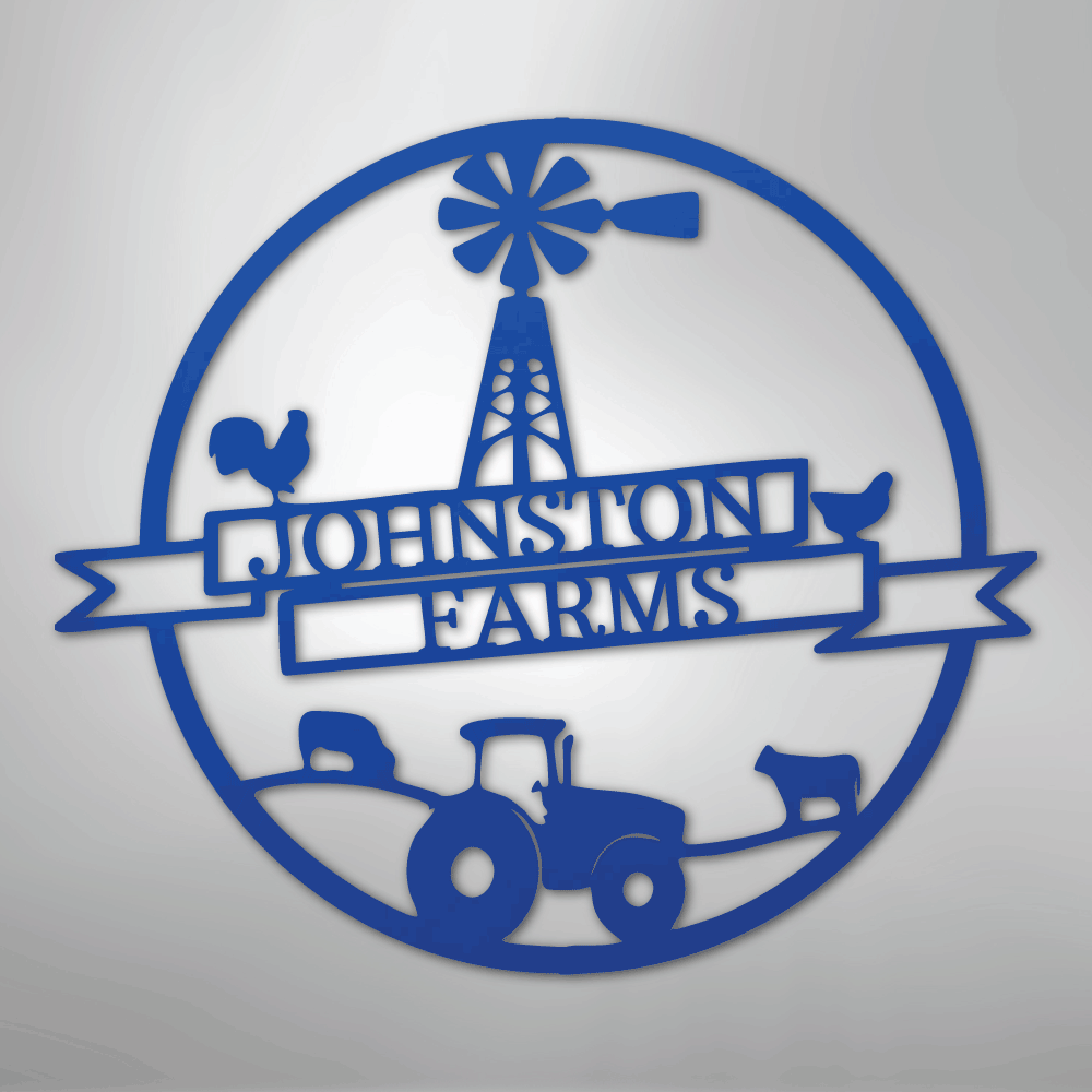 Farm Banner Personalized Steel Metal Sign Wall ArtCustomly Gifts