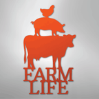 Farm Life Animals Chicken Pig Cow - Steel Metal Sign Wall ArtCustomly Gifts