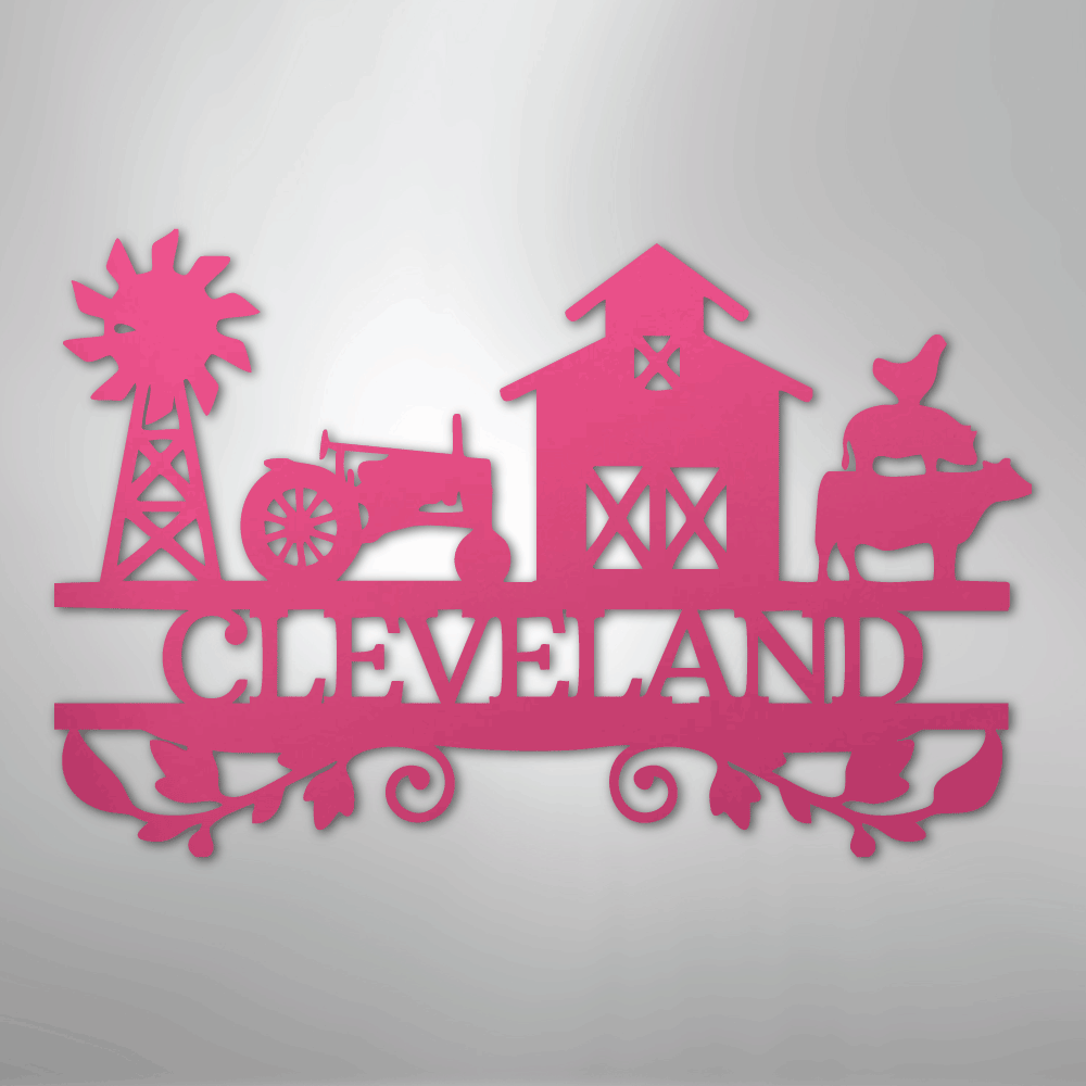 Farm Life Personalized Steel Metal Sign Wall ArtCustomly Gifts
