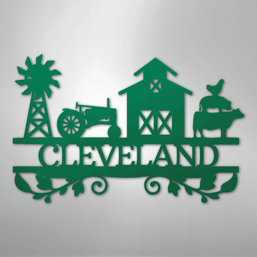 Farm Life Personalized Steel Metal Sign Wall ArtCustomly Gifts
