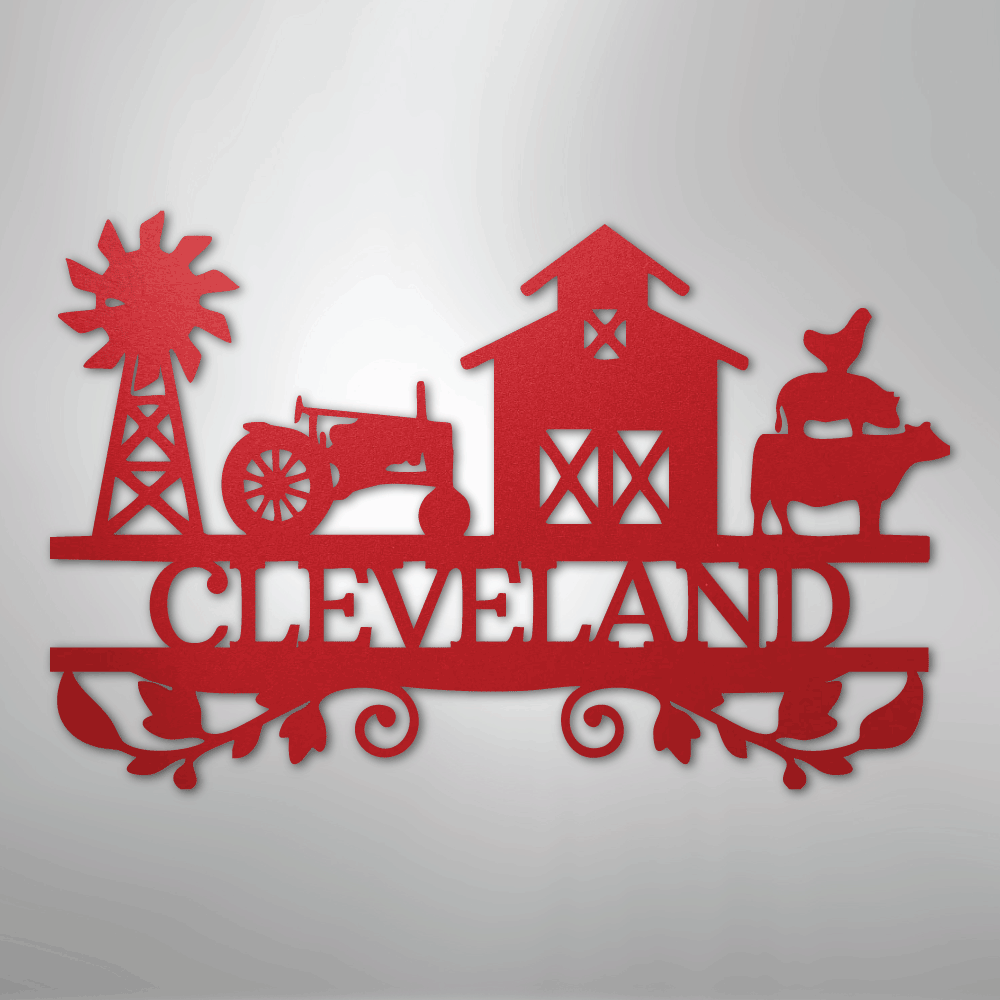 Farm Life Personalized Steel Metal Sign Wall ArtCustomly Gifts