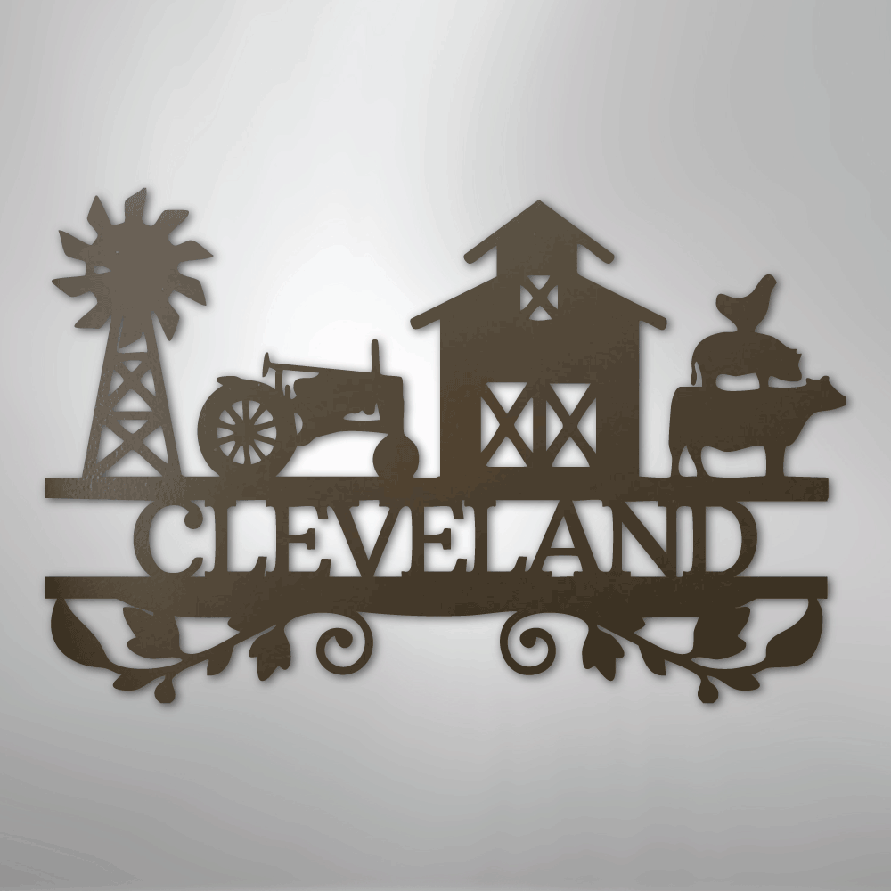 Farm Life Personalized Steel Metal Sign Wall ArtCustomly Gifts