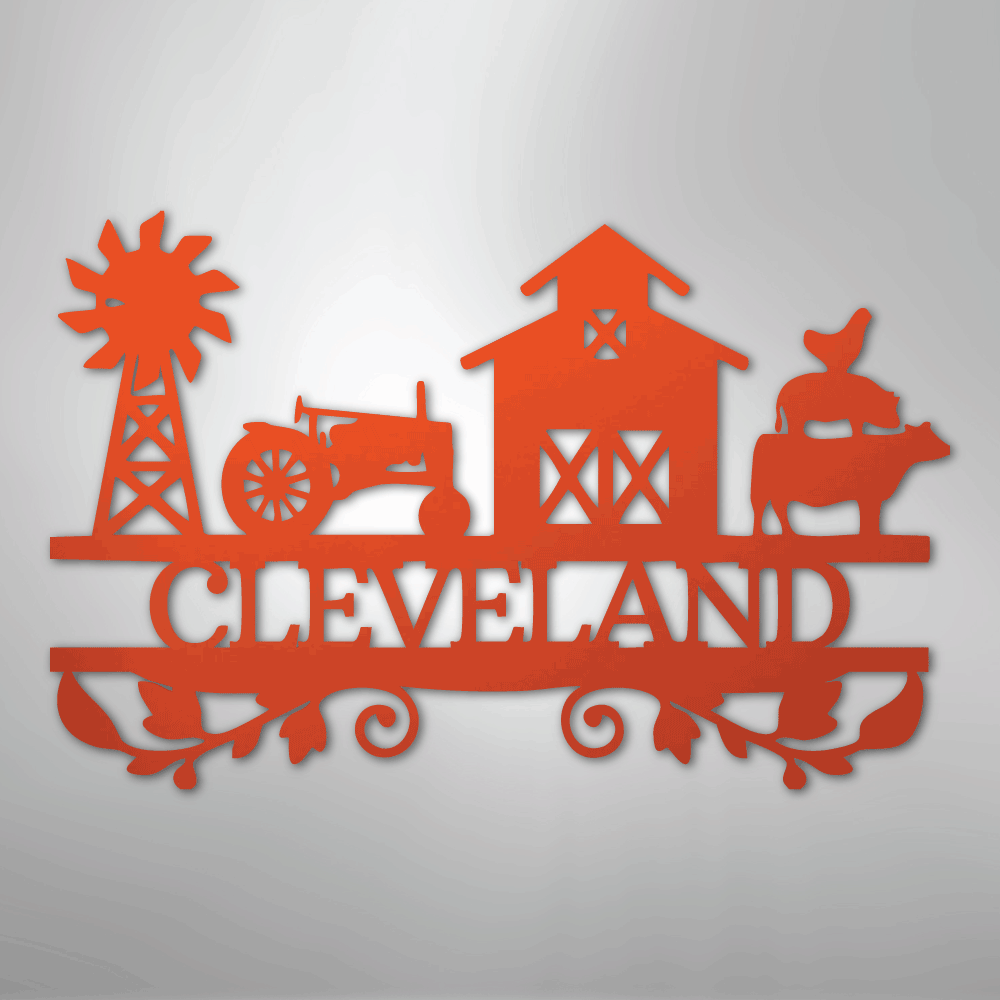 Farm Life Personalized Steel Metal Sign Wall ArtCustomly Gifts