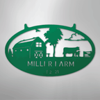 Farmstead Personalized Steel Metal Sign Wall ArtCustomly Gifts
