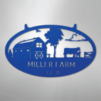 Farmstead Personalized Steel Metal Sign Wall ArtCustomly Gifts