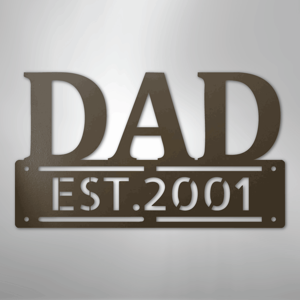 Father's Day Dad Personalized Steel Metal Sign Wall ArtCustomly Gifts