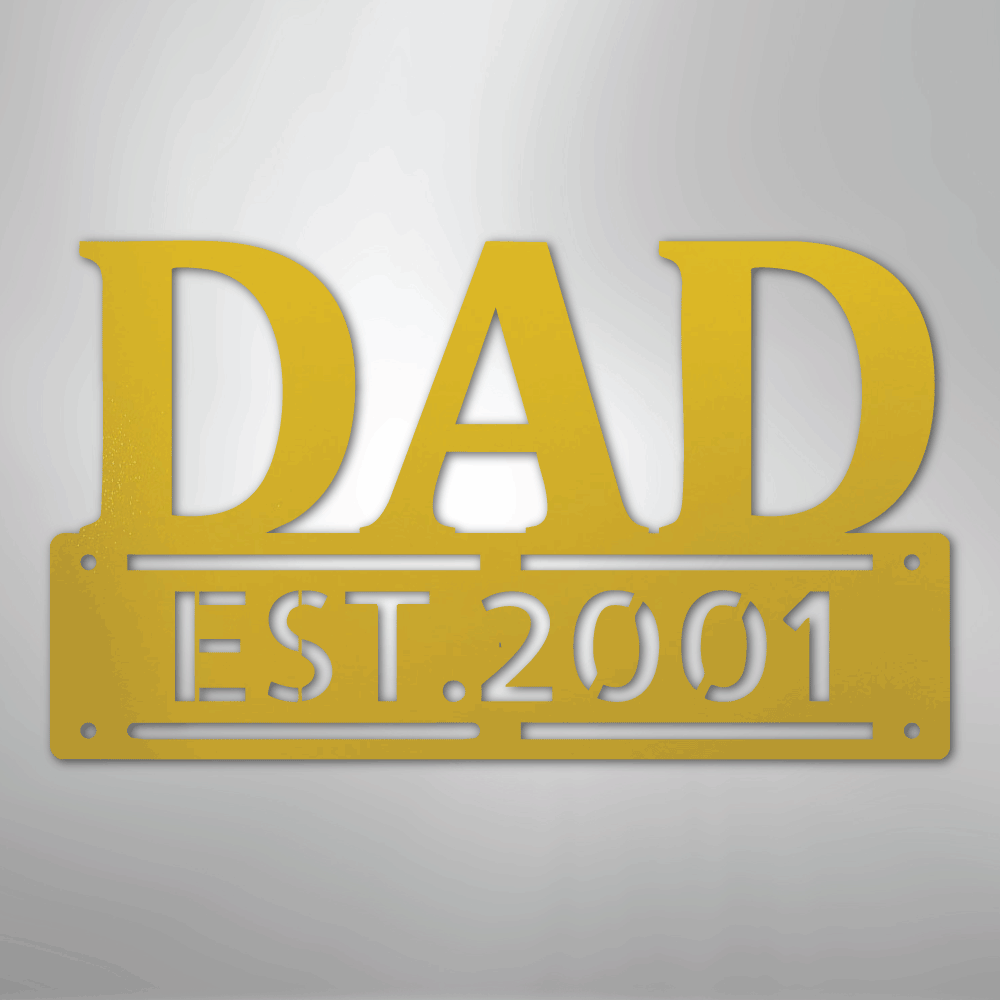 Father's Day Dad Personalized Steel Metal Sign Wall ArtCustomly Gifts