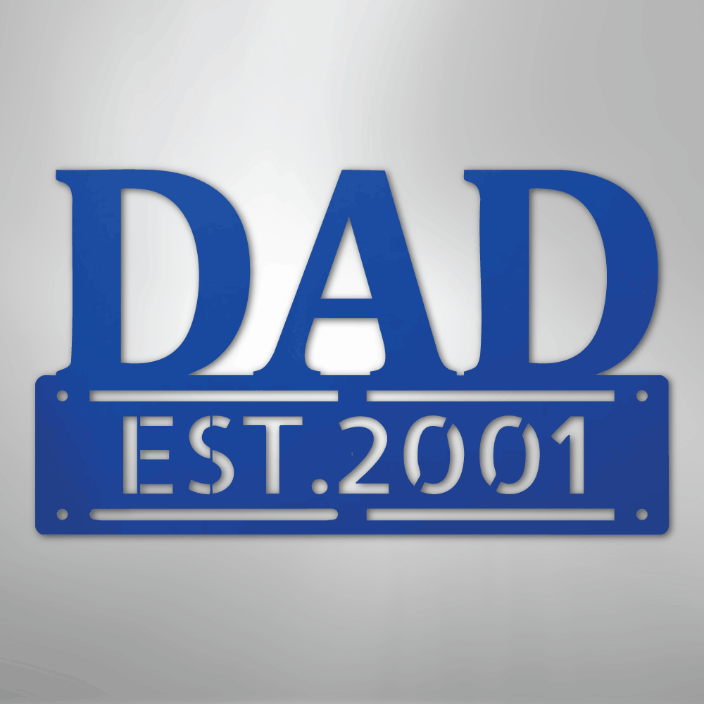 Father's Day Dad Personalized Steel Metal Sign Wall ArtCustomly Gifts