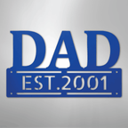 Father's Day Dad Personalized Steel Metal Sign Wall ArtCustomly Gifts