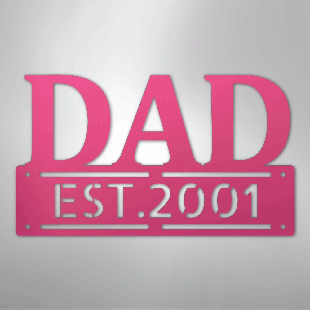 Father's Day Dad Personalized Steel Metal Sign Wall ArtCustomly Gifts
