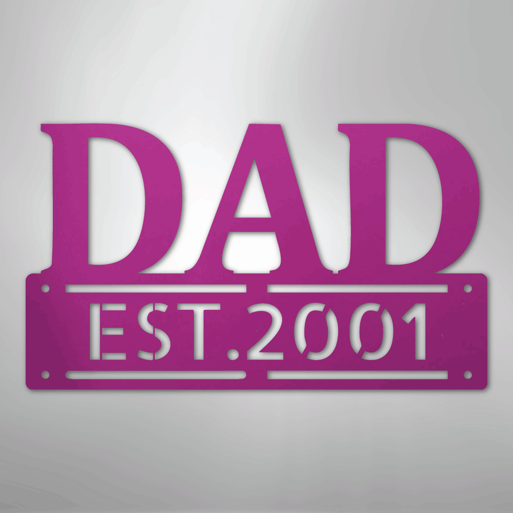 Father's Day Dad Personalized Steel Metal Sign Wall ArtCustomly Gifts
