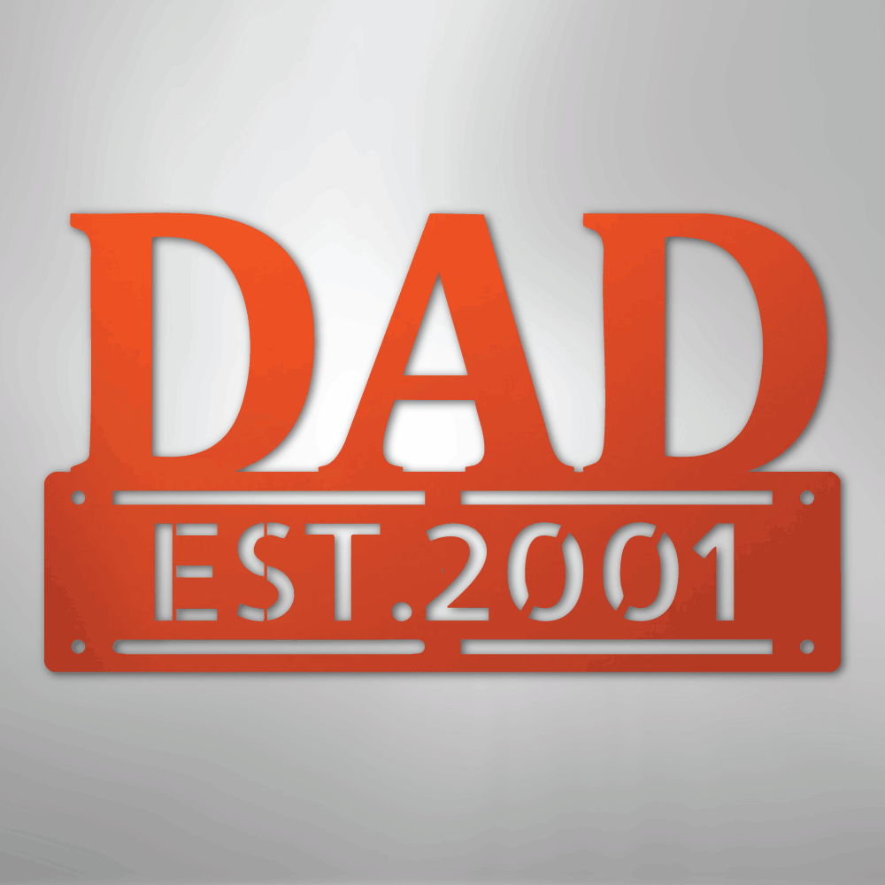 Father's Day Dad Personalized Steel Metal Sign Wall ArtCustomly Gifts