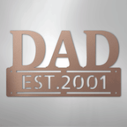 Father's Day Dad Personalized Steel Metal Sign Wall ArtCustomly Gifts