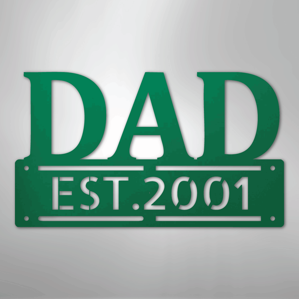 Father's Day Dad Personalized Steel Metal Sign Wall ArtCustomly Gifts