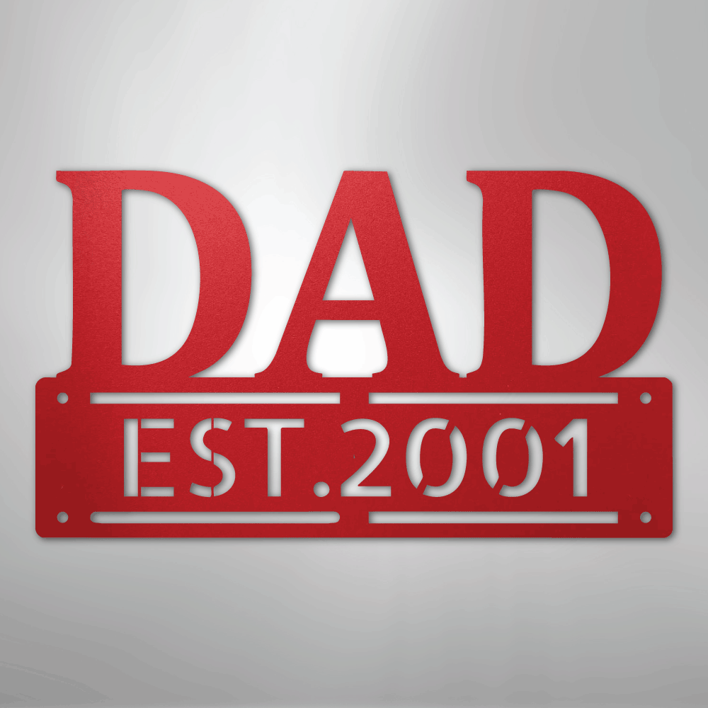 Father's Day Dad Personalized Steel Metal Sign Wall ArtCustomly Gifts
