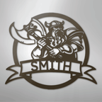 Fighting Viking Personalized Steel Metal Sign Wall ArtCustomly Gifts