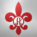 Fleur De Lis Initial Personalized Steel Metal Sign Wall ArtCustomly Gifts