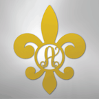 Fleur De Lis Initial Personalized Steel Metal Sign Wall ArtCustomly Gifts