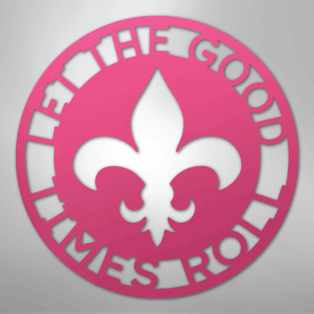 Fleur De Lis Ring Personalized Steel Metal Sign Wall ArtCustomly Gifts