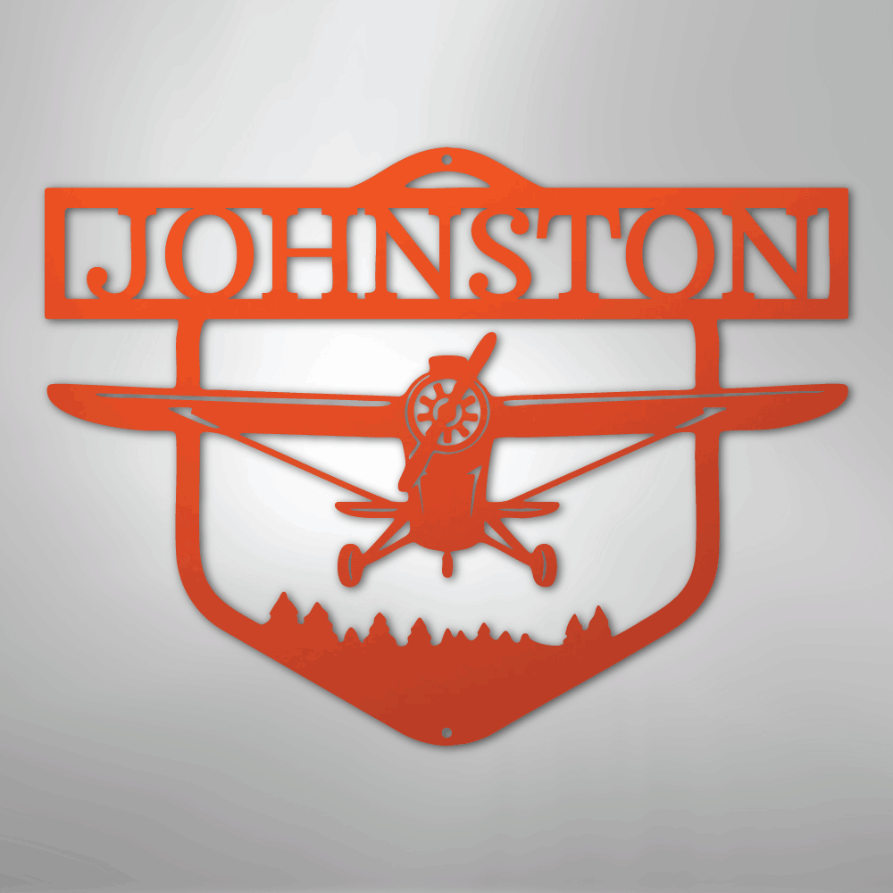 Flying High Airplane Personalized Steel Metal Sign Wall ArtCustomly Gifts