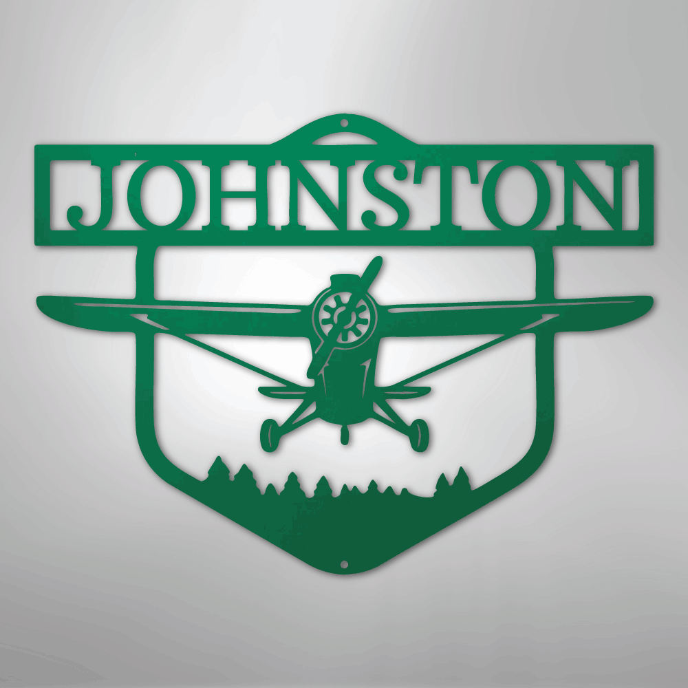 Flying High Airplane Personalized Steel Metal Sign Wall ArtCustomly Gifts