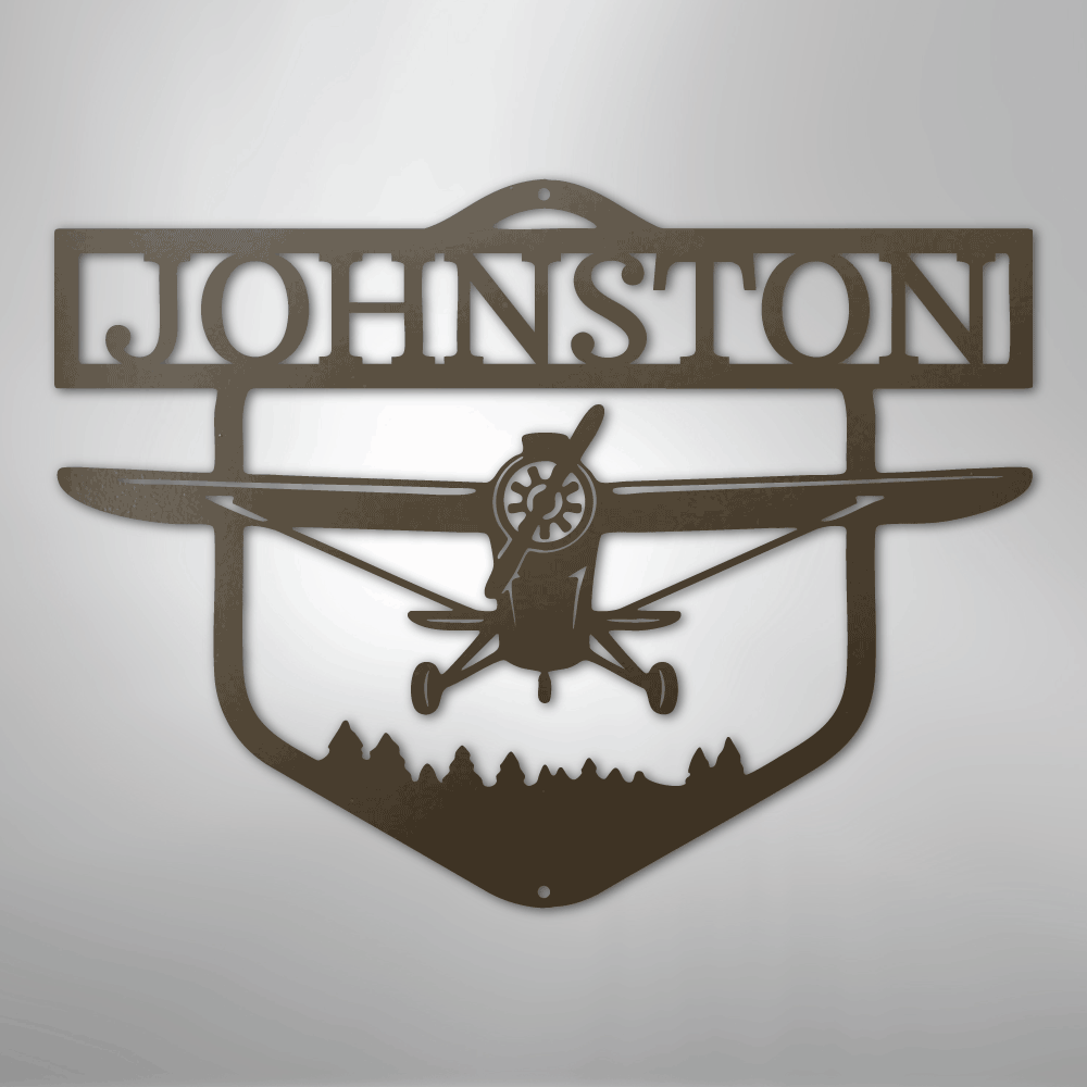 Flying High Airplane Personalized Steel Metal Sign Wall ArtCustomly Gifts