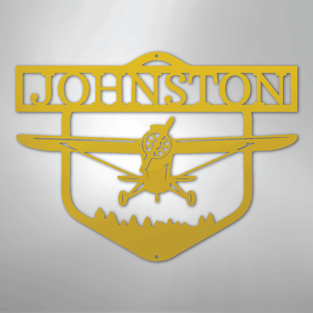 Flying High Airplane Personalized Steel Metal Sign Wall ArtCustomly Gifts