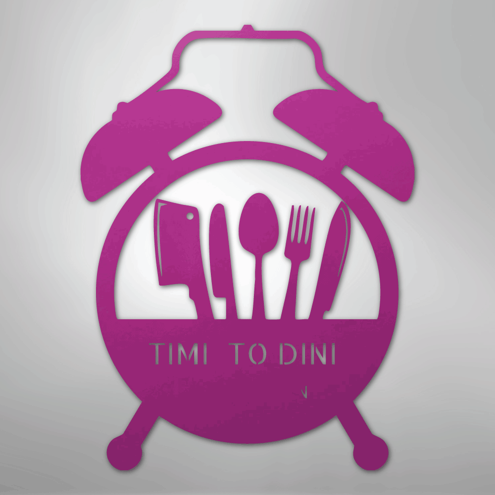 Food Time Personalized Steel Metal Sign Wall ArtCustomly Gifts