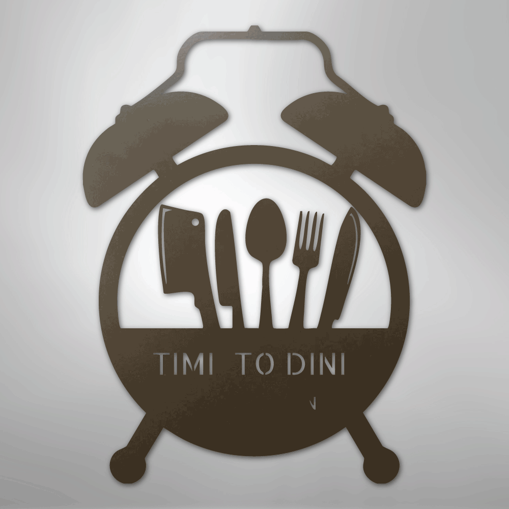 Food Time Personalized Steel Metal Sign Wall ArtCustomly Gifts