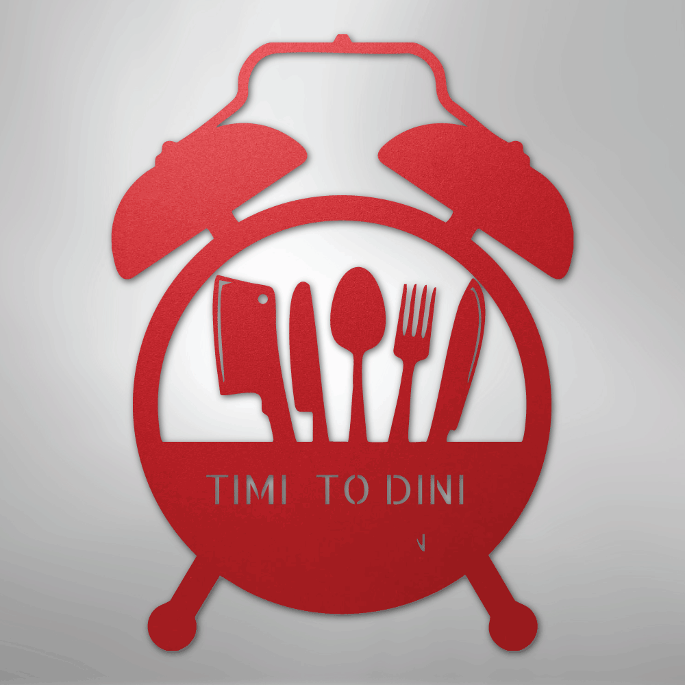 Food Time Personalized Steel Metal Sign Wall ArtCustomly Gifts