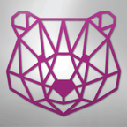 Geometric Bear - Steel Metal Sign Wall ArtCustomly Gifts