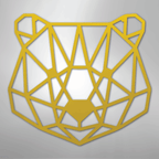 Geometric Bear - Steel Metal Sign Wall ArtCustomly Gifts