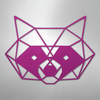 Geometric Raccoon - Steel Metal Sign Wall ArtCustomly Gifts