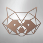 Geometric Raccoon - Steel Metal Sign Wall ArtCustomly Gifts