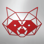 Geometric Raccoon - Steel Metal Sign Wall ArtCustomly Gifts