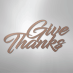 Give Thanks - Steel Metal Sign Wall ArtCustomly Gifts