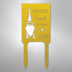 Gnome Home Personalized Address Yard Steel Metal StakeCustomly Gifts