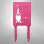 Gnome Home Personalized Address Yard Steel Metal StakeCustomly Gifts
