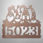 Gnome Personalized Address Sign - Steel Metal SignCustomly Gifts