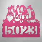 Gnome Personalized Address Sign - Steel Metal SignCustomly Gifts