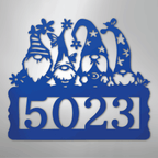Gnome Personalized Address Sign - Steel Metal SignCustomly Gifts