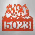 Gnome Personalized Address Sign - Steel Metal SignCustomly Gifts
