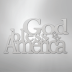God Bless America - Steel Metal Sign Wall ArtCustomly Gifts