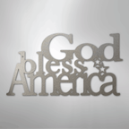 God Bless America - Steel Metal Sign Wall ArtCustomly Gifts