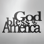 God Bless America - Steel Metal Sign Wall ArtCustomly Gifts